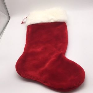 Christmas Stocking Velvet with Faux Fur Cuff 18”